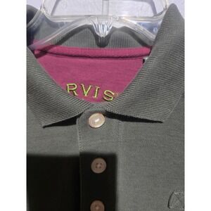 Orvis Fishing Hiking Polo Long Sleeve Shirt Men's Rugby Dark Green Medium #2JJJ